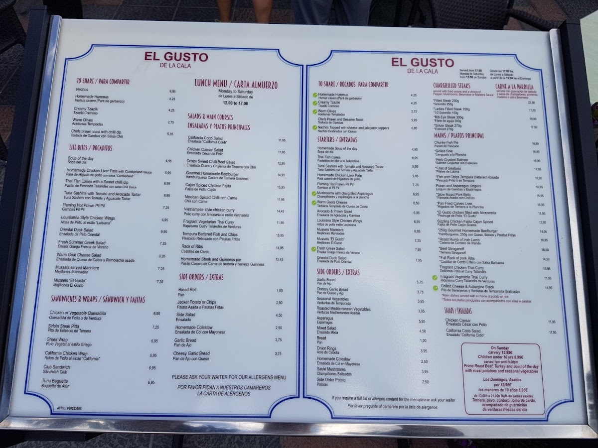 Menu El Gusto De La Cala-9