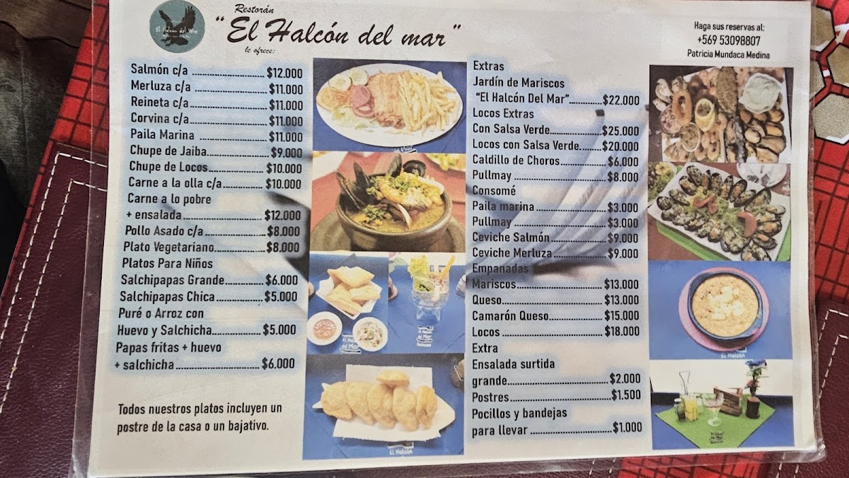 Menu El Halcon Del Mar-1