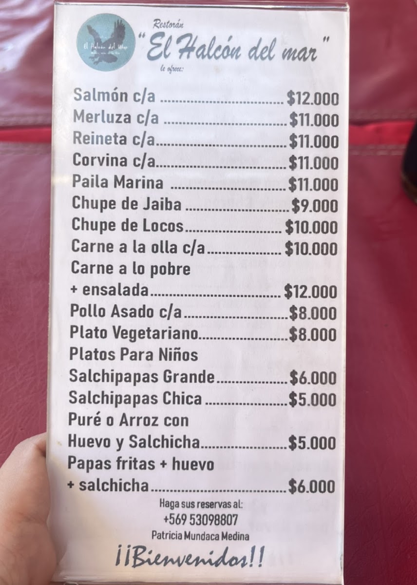 Menu El Halcon Del Mar-2