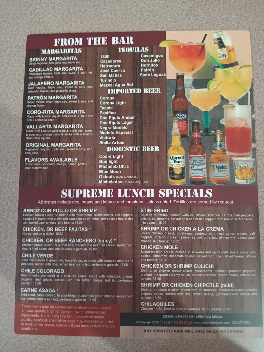 Menu El Huerto Mexican Restaurant-10