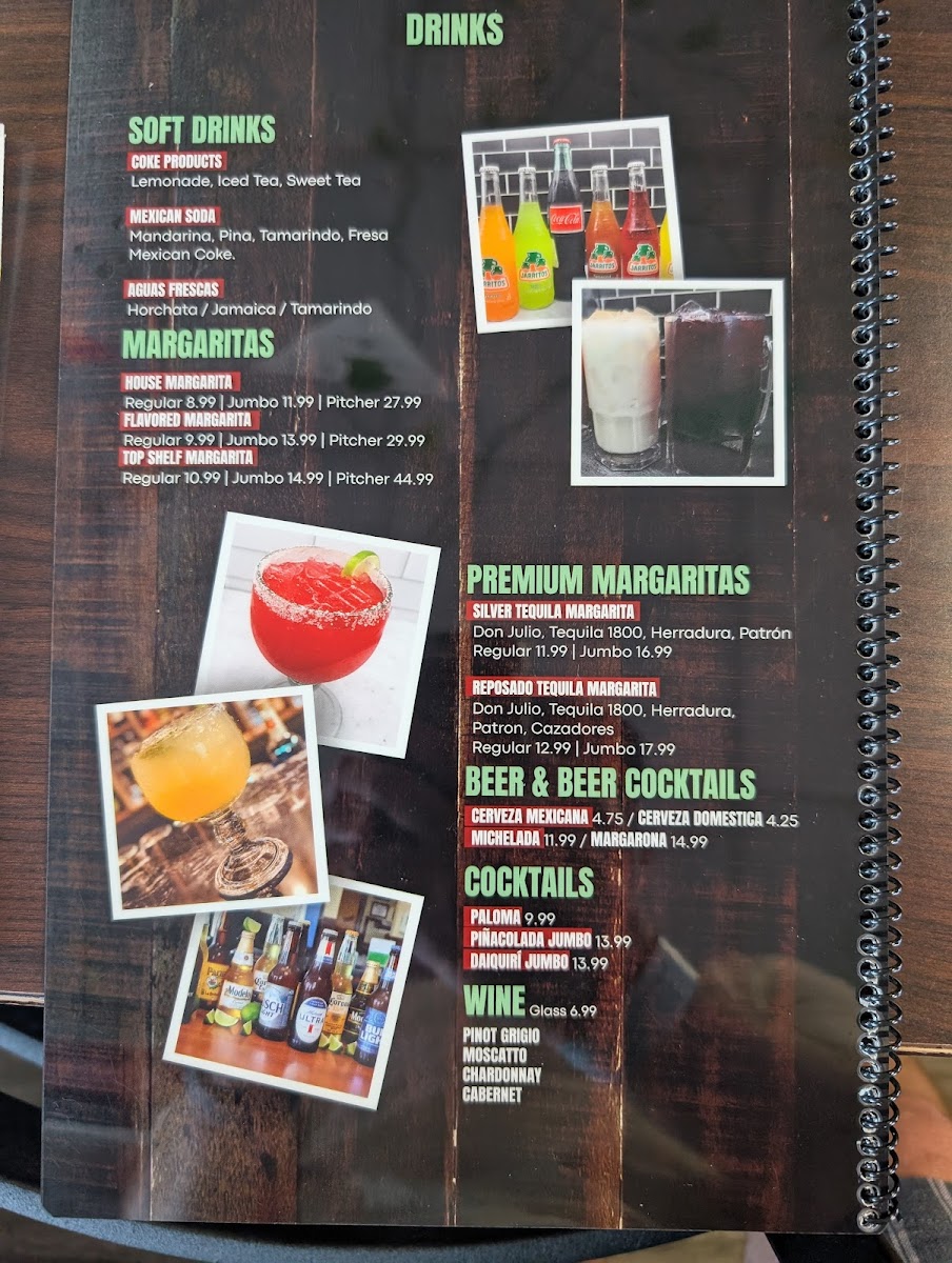 Menu El Indio Manchester-3