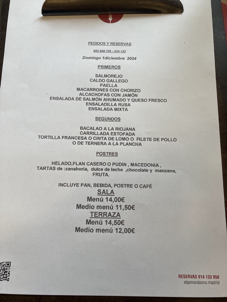 Menu El Jamón De Oro-2