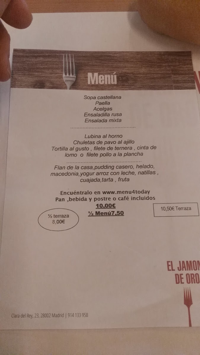 Menu El Jamón De Oro-6