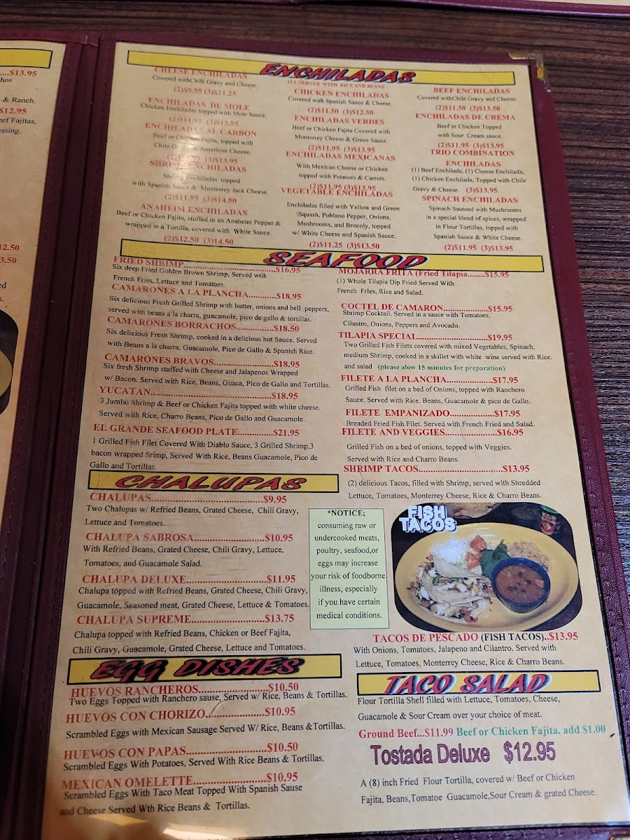 Menu El Jimador Mexican Grill #5-3