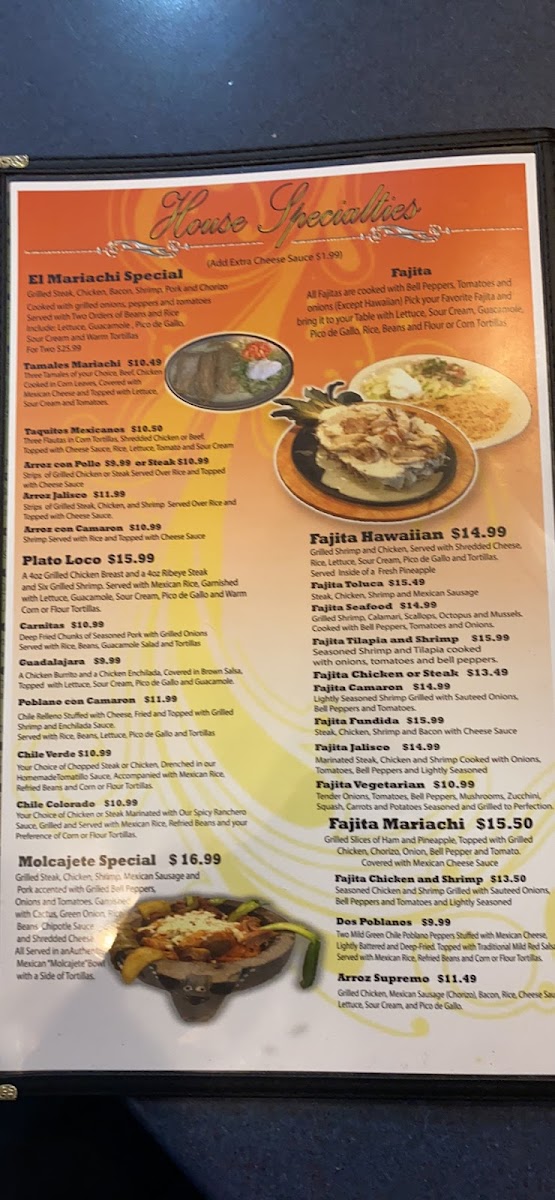 Menu El Mariachi Mexican Grill-5