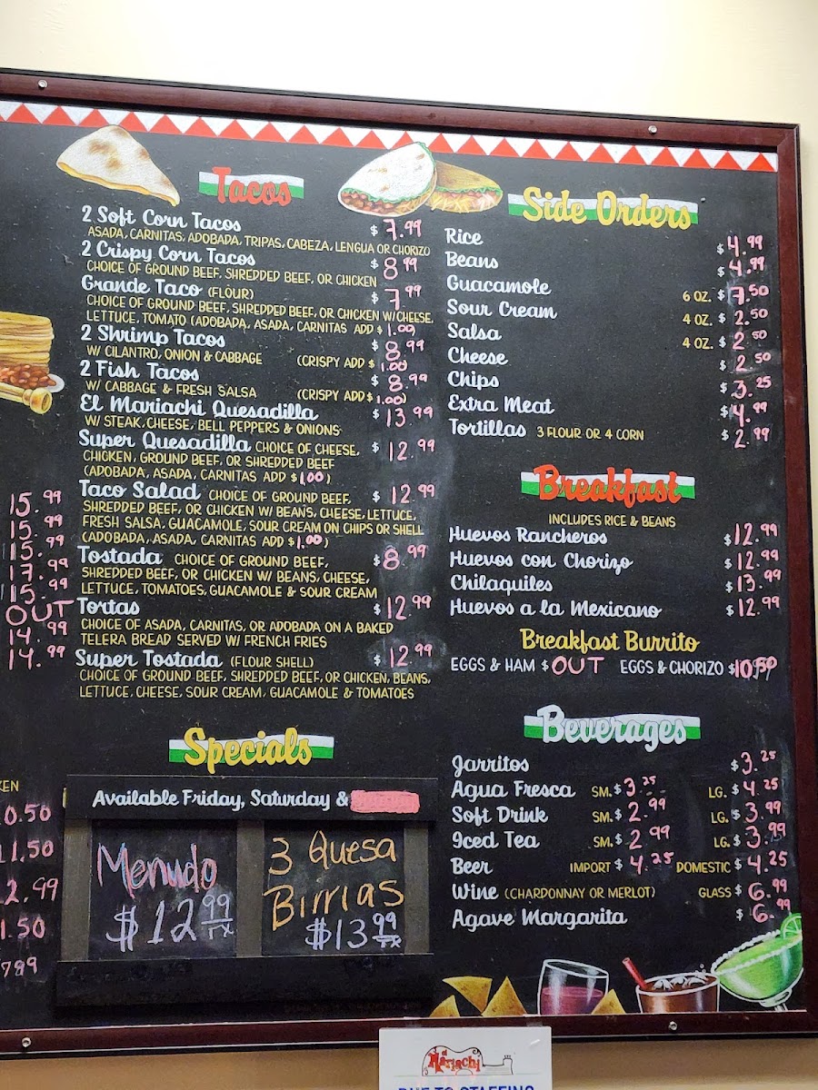 Menu El Mariachi Taqueria-3