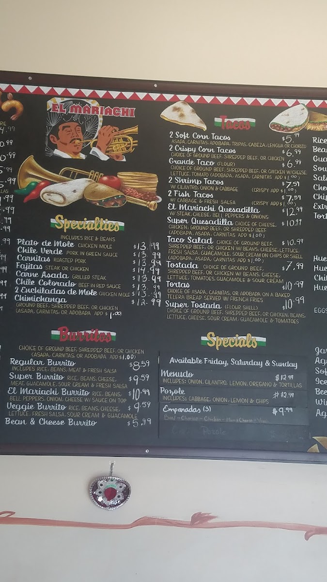 Menu El Mariachi Taqueria-9