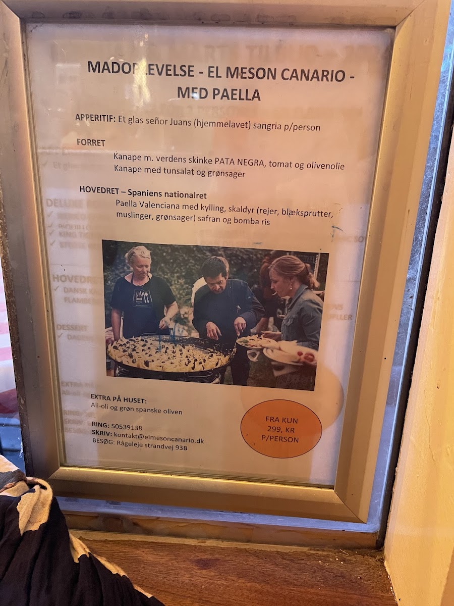 Menu El Meson Canario “Med Havudsigt Og 150 Gratis P. Pladser”-1