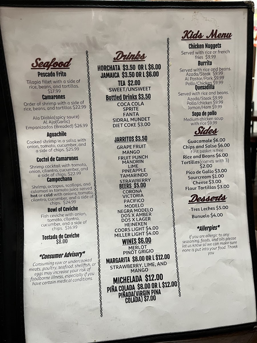 Menu El Molcajete Mexican Restaurant-4