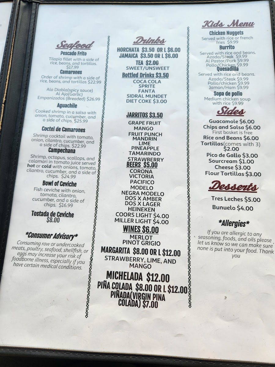 Menu El Molcajete Mexican Restaurant-9