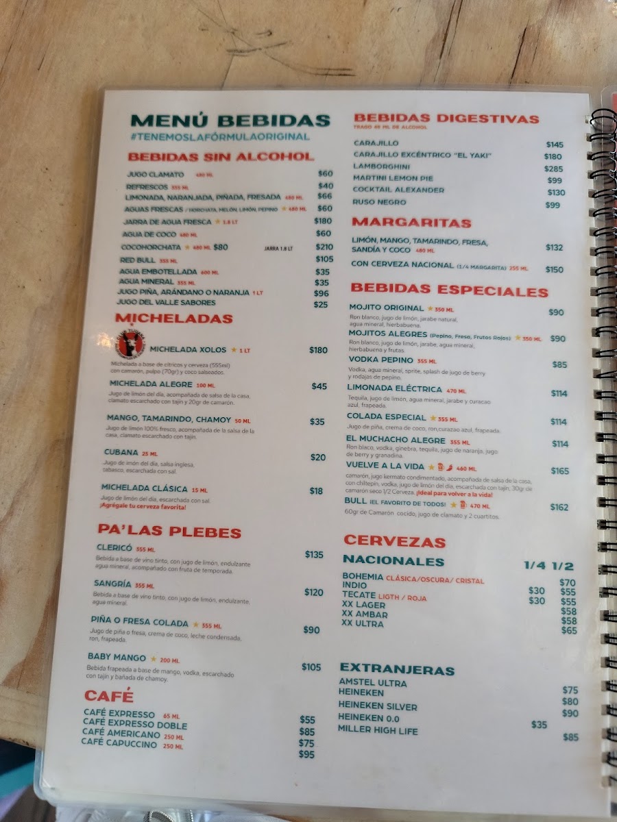 Menu El Muchacho Alegre Tijuana-8