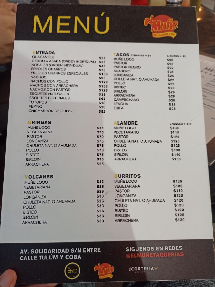 Menu El Muñe Restaurante Bar-3