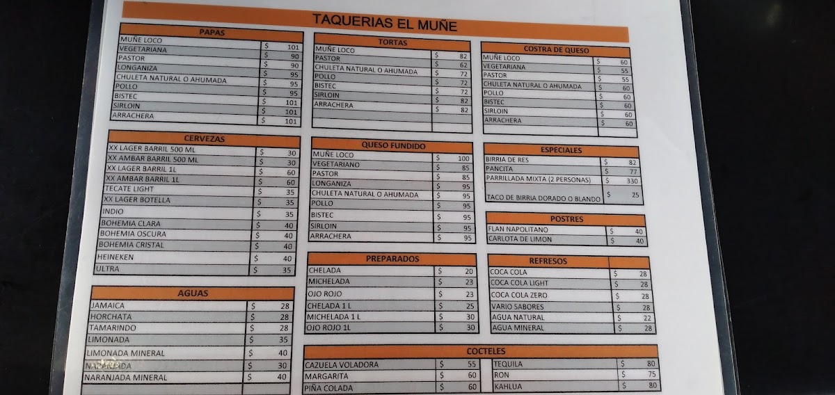 Menu El Muñe Restaurante Bar-5