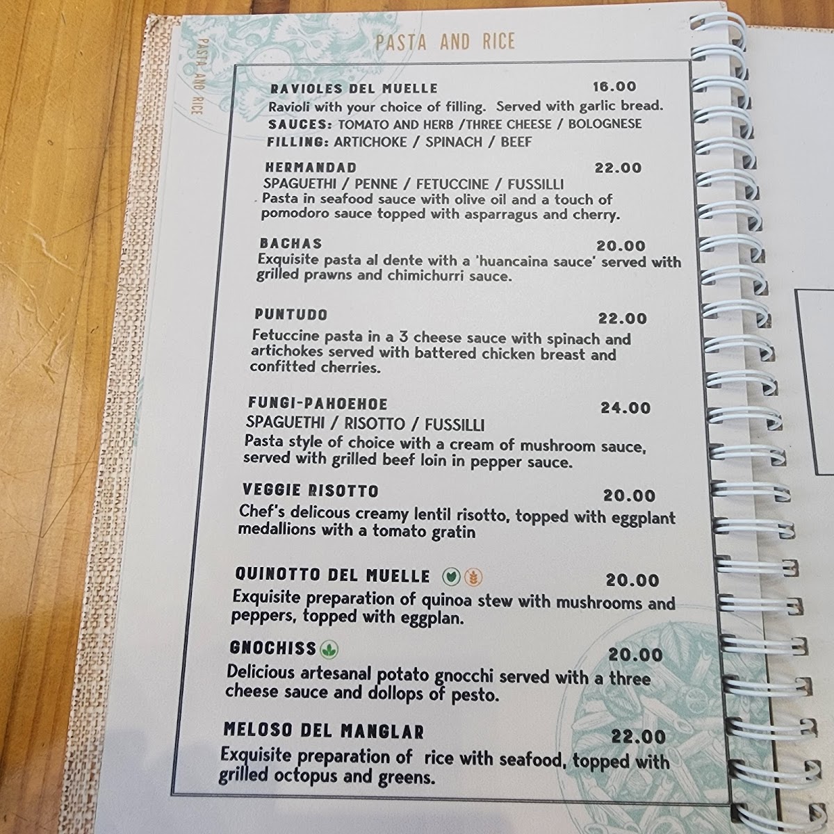 Menu El Muelle De Darwin-1