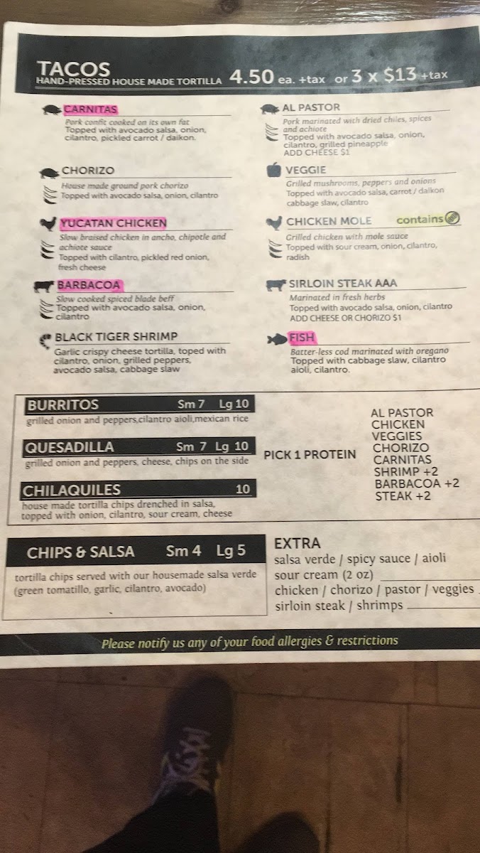 Menu El Nahual Tacos-10