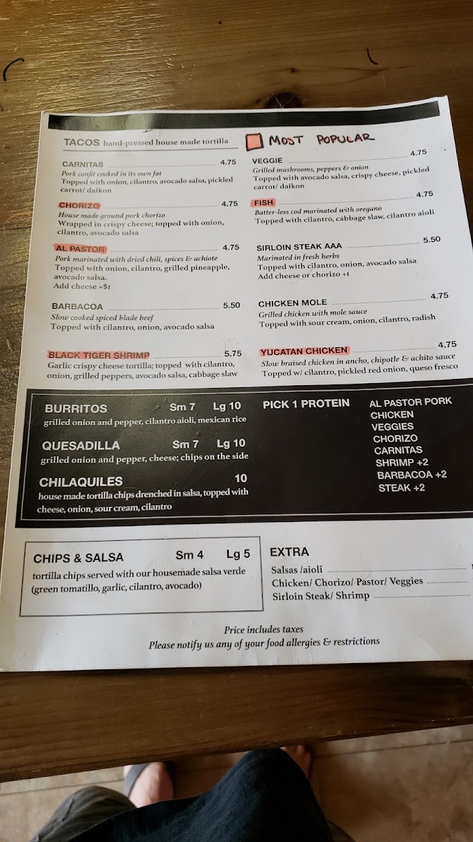 Menu El Nahual Tacos-9