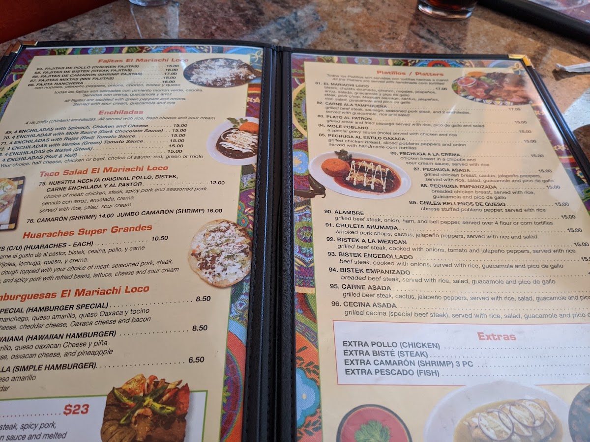 Menu El Nuevo Mariachi Loco-9