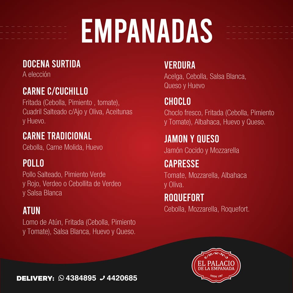 Menu El Palacio De La Empanada-1