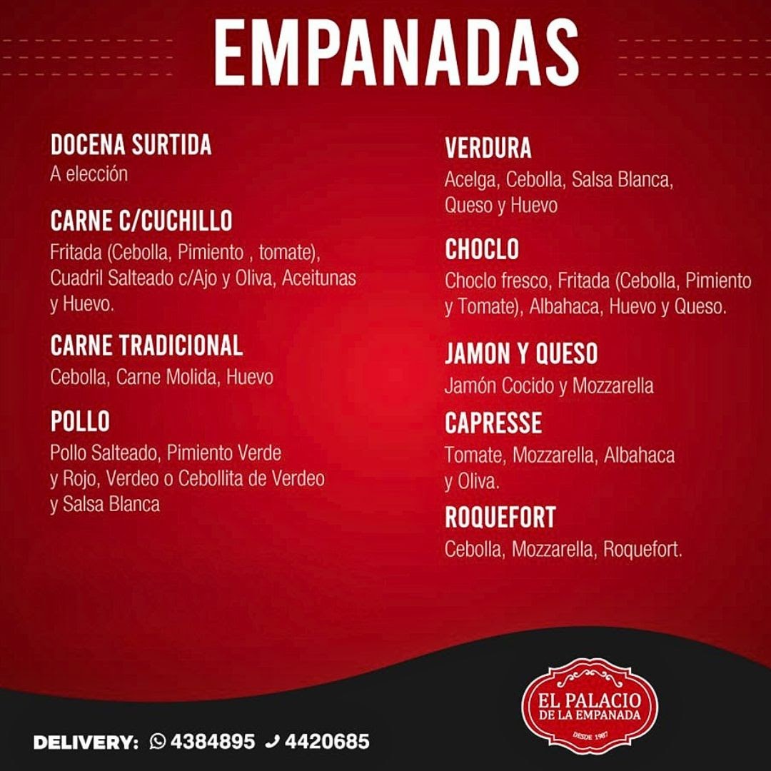 Menu El Palacio De La Empanada-2