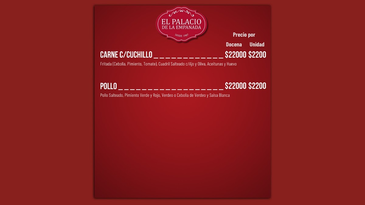 Menu El Palacio De La Empanada-4
