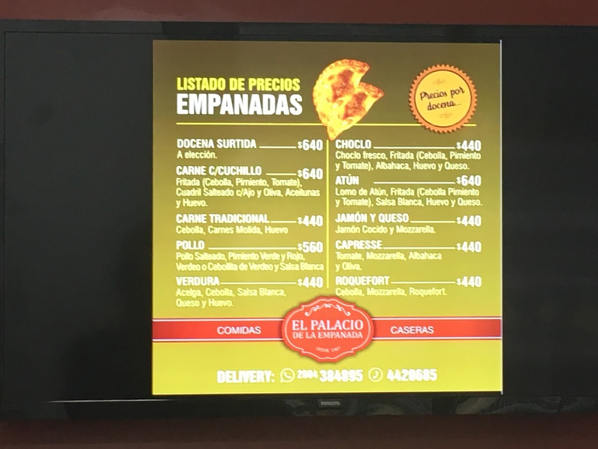Menu El Palacio De La Empanada-5