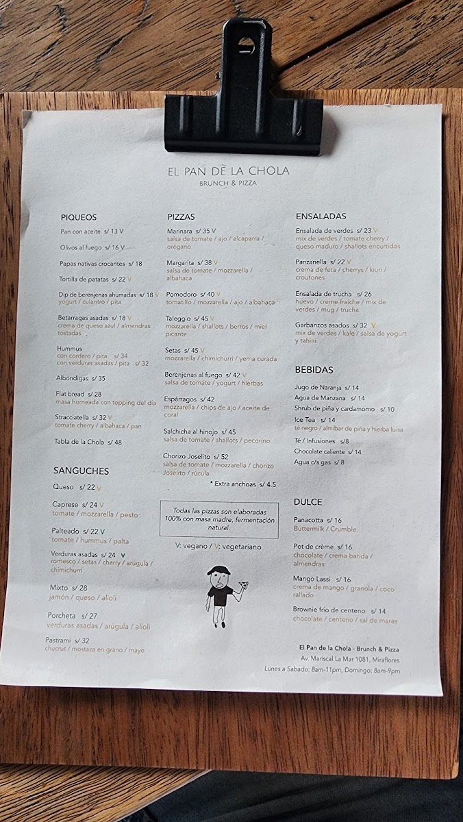Menu El Pan De La Chola Pizza-4