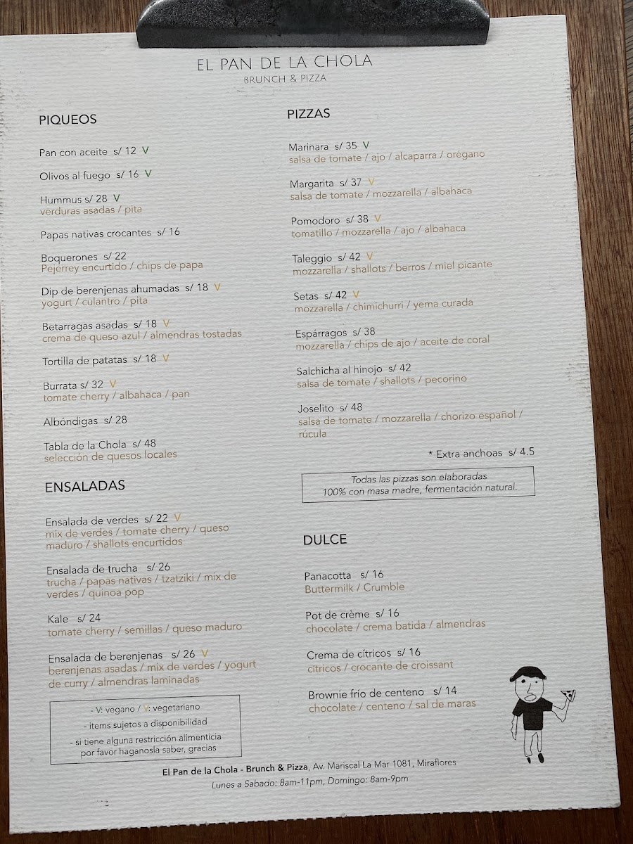 Menu El Pan De La Chola Pizza-8