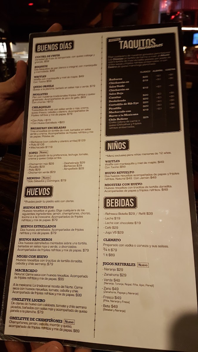 Menu El Papalote Taco & Grill San Agustin-6
