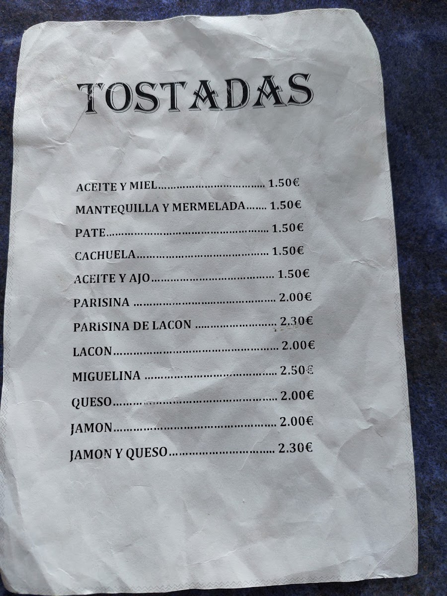 Menu El Parador De Alange-1