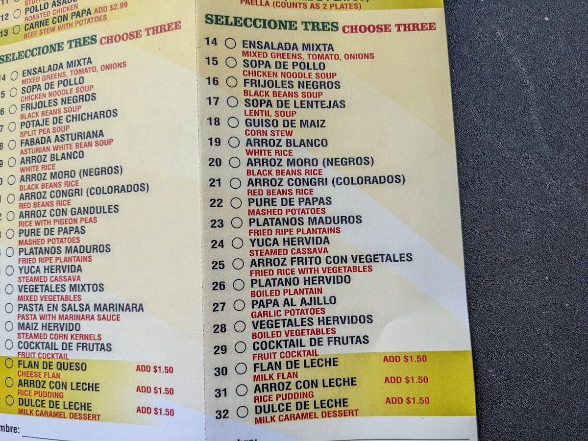 Menu El Parador Food By The Pound-10