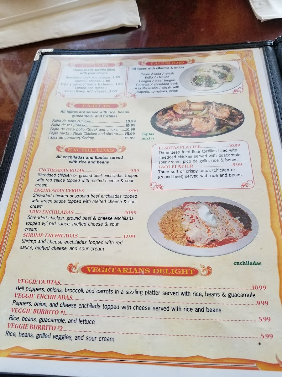 Menu El Paraiso Restaurant And Bakery-5