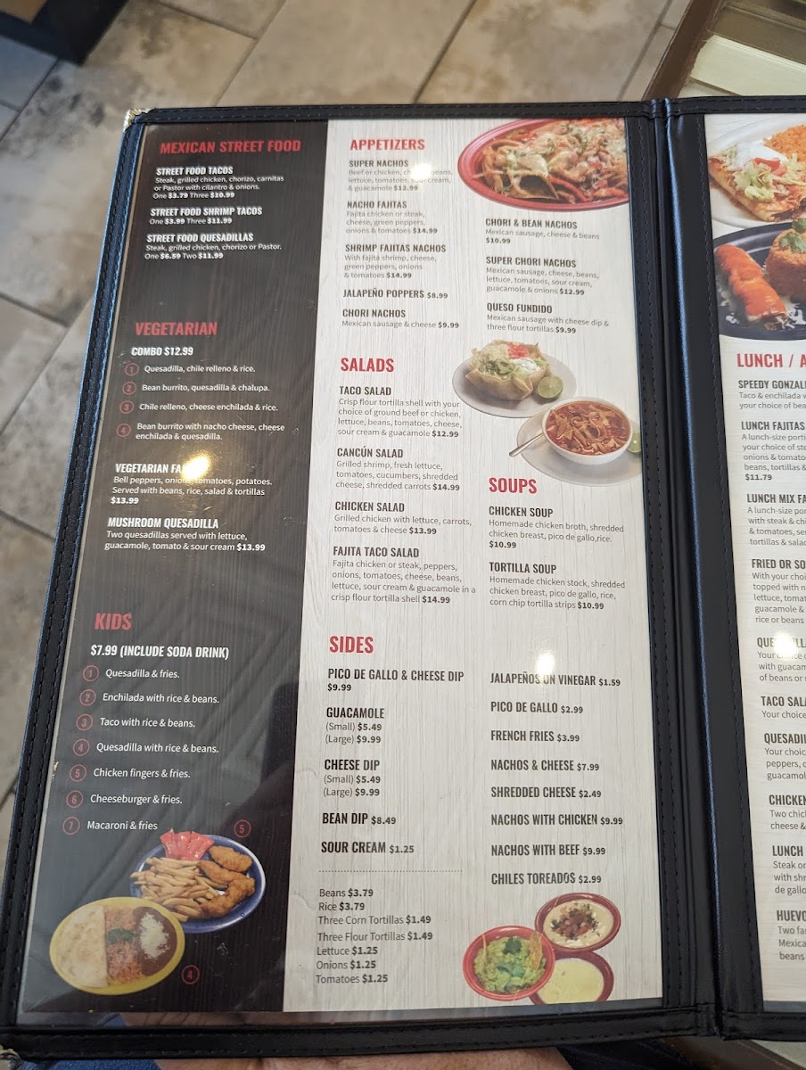 Menu El Parian Mexican Restaurant Savage-3