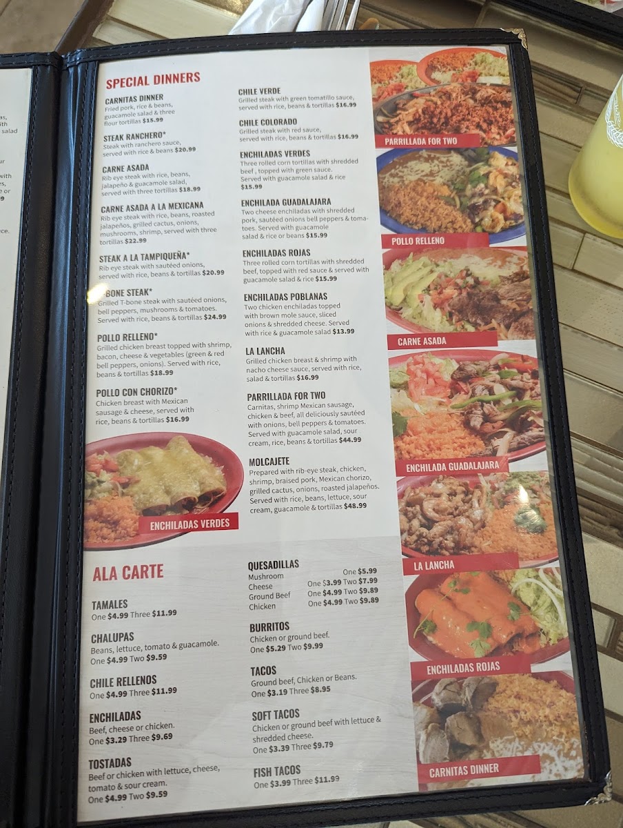 Menu El Parian Mexican Restaurant Savage-6