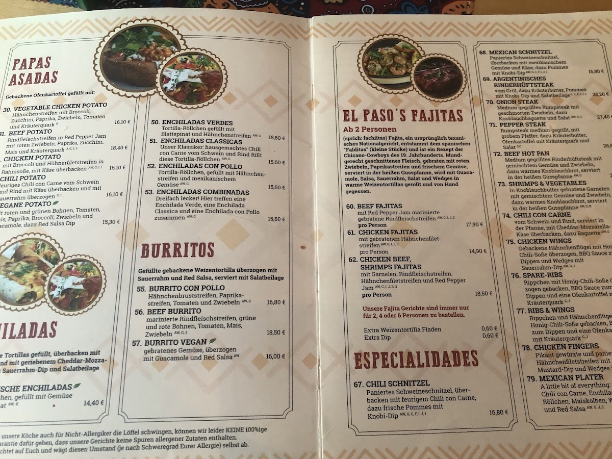 Menu El Paso | Cantina Y Bar Mexicano-7
