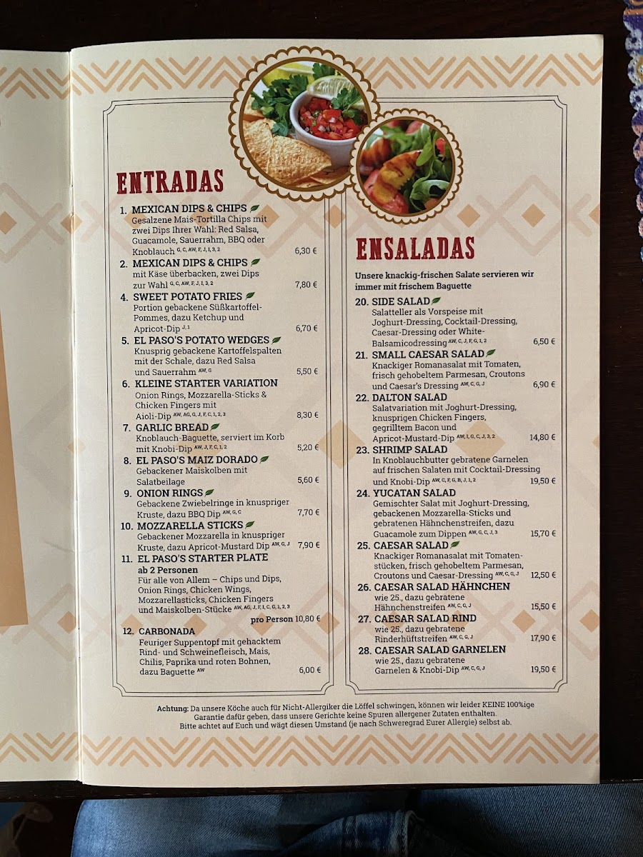 Menu El Paso | Cantina Y Bar Mexicano-9