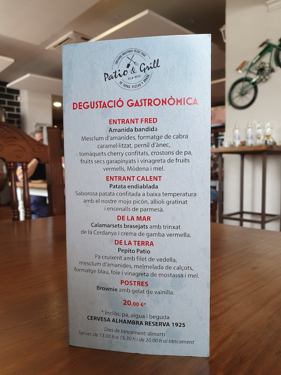 Menu El Pati&grill Pizzes A La Brasa I De Tapes-6