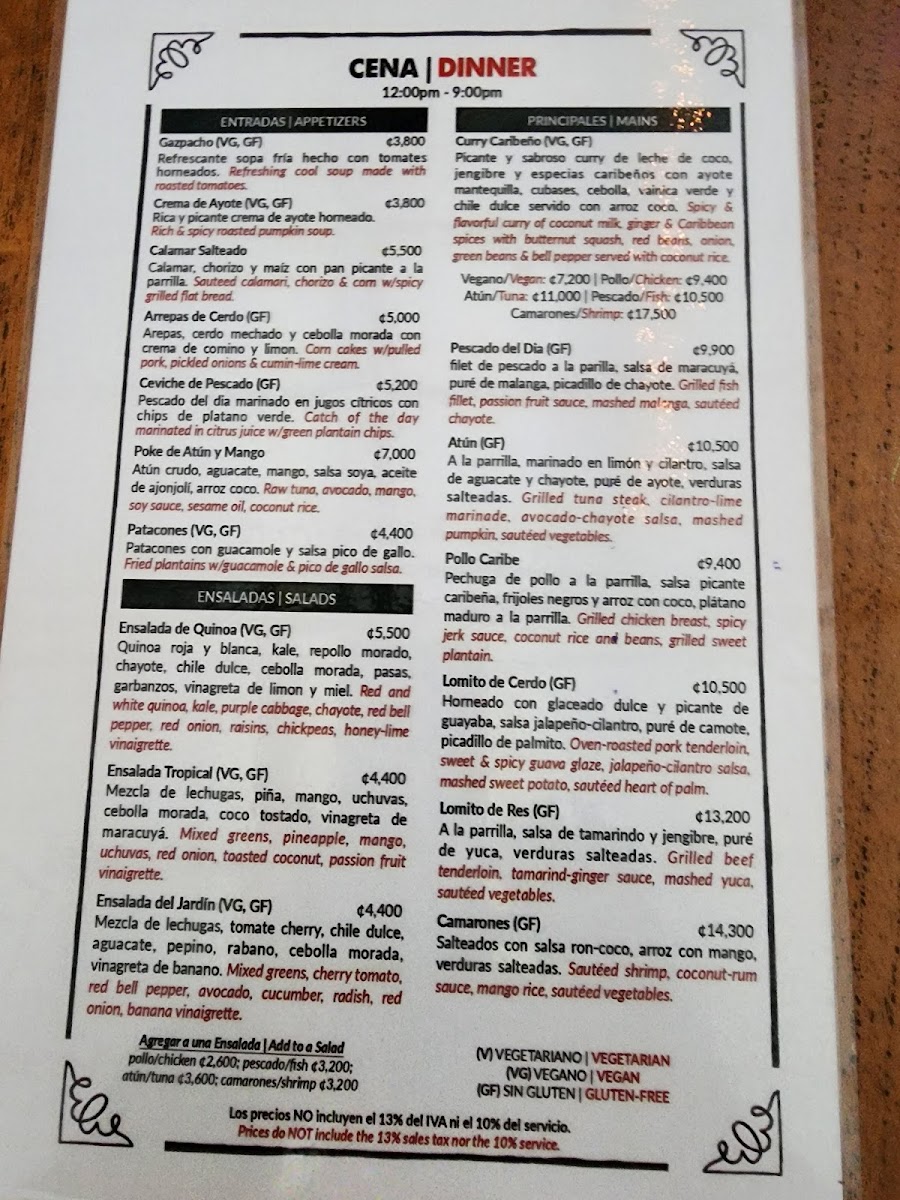 Menu El Patio De Café Milagro-10
