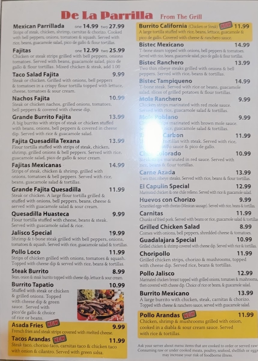 Menu El Patio Mexican Restaurant-6