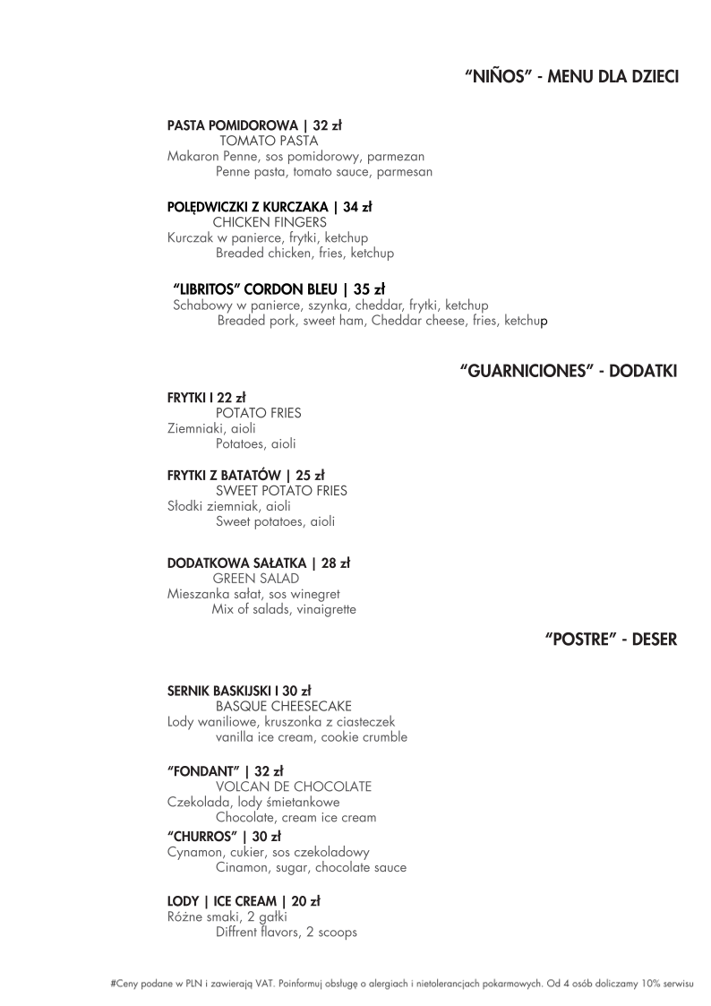 Menu El Patio Warsaw-1