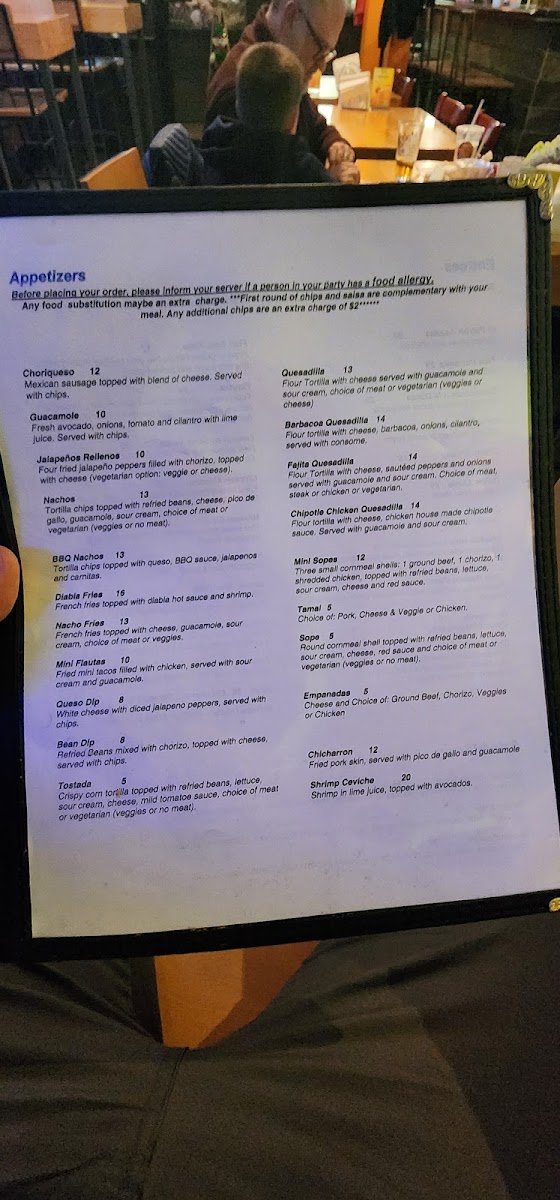 Menu El Patron Mexican Restaurant - Worcester-2