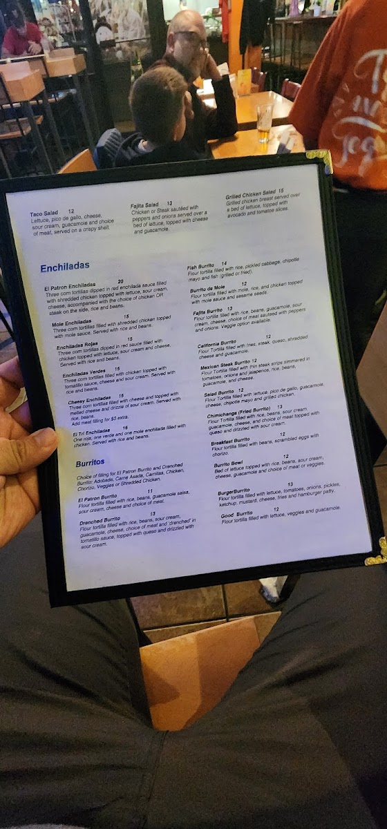 Menu El Patron Mexican Restaurant - Worcester-5