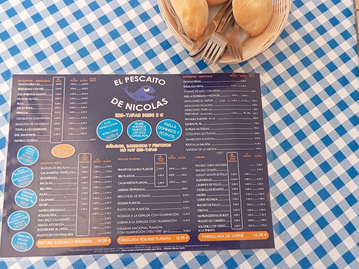 Menu El Pescaito De Nicolás-10