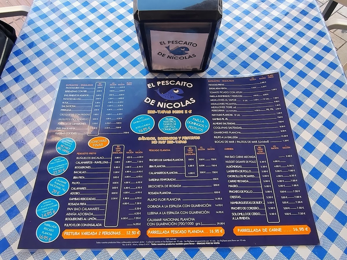 Menu El Pescaito De Nicolás-4