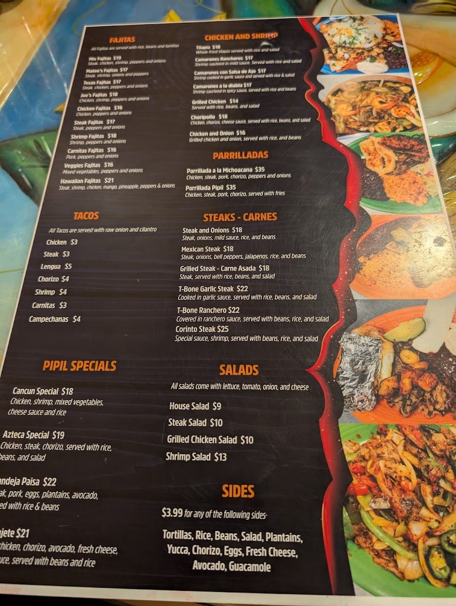 Menu El Pipil Restaurant-1