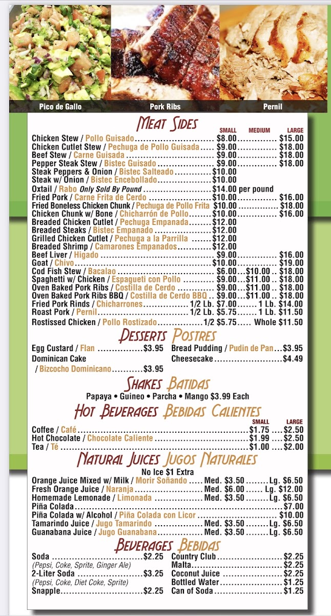 Menu El Pollo Restaurant & Bar-1