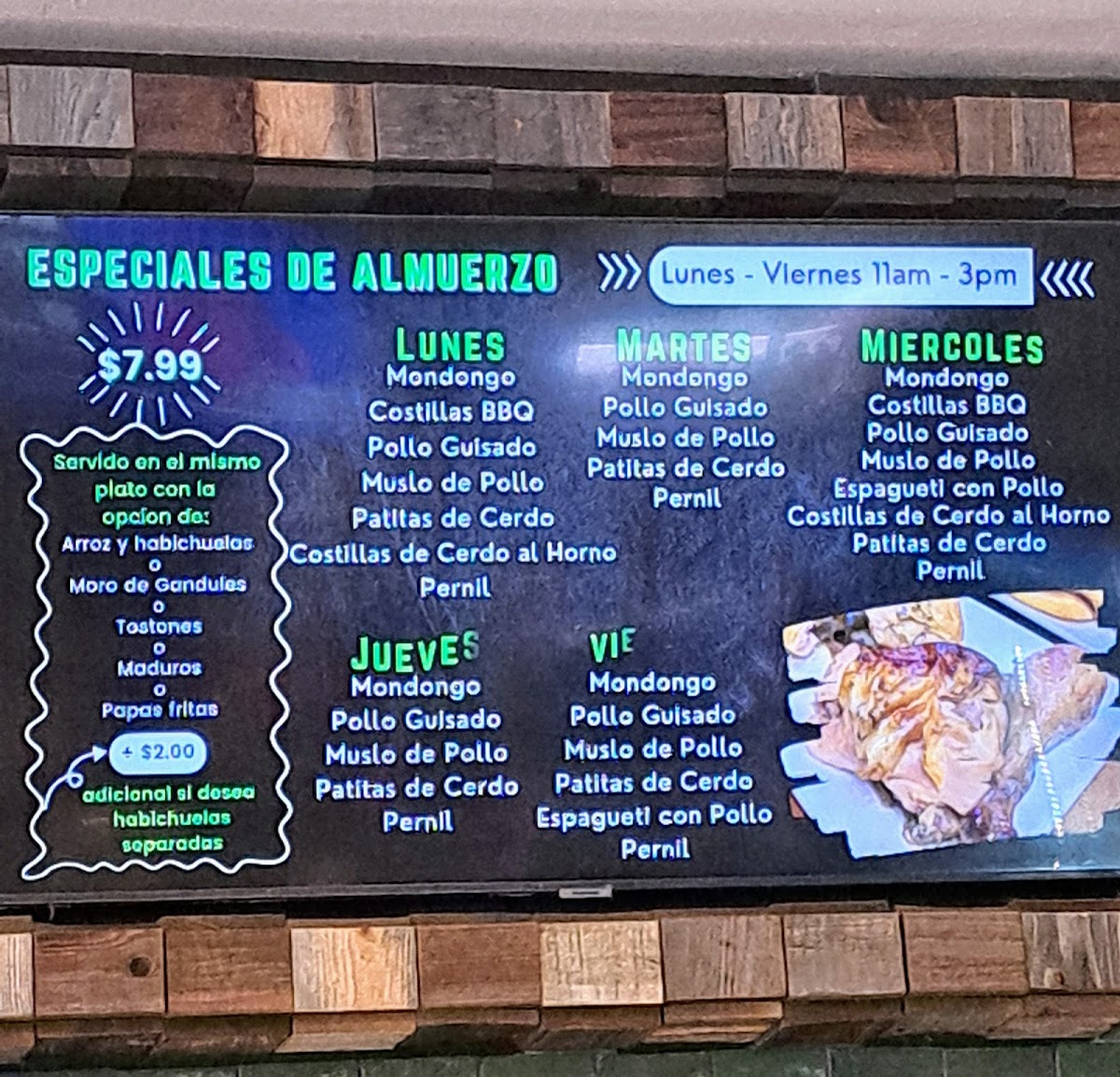 Menu El Pollo Restaurant & Bar-7