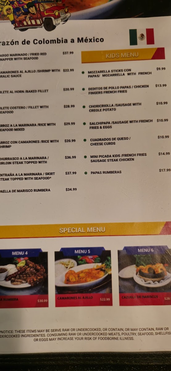 Menu El Pollo Rumbero-10