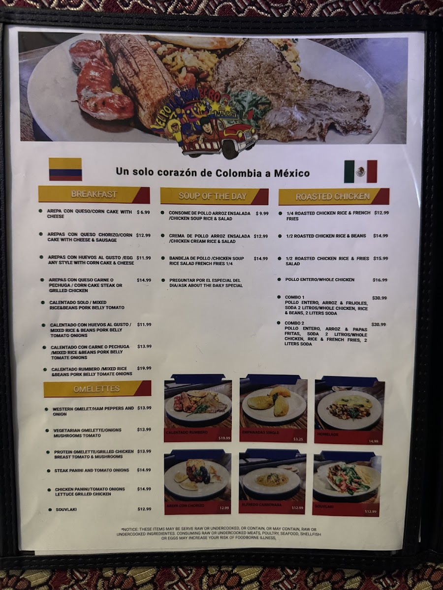 Menu El Pollo Rumbero-3
