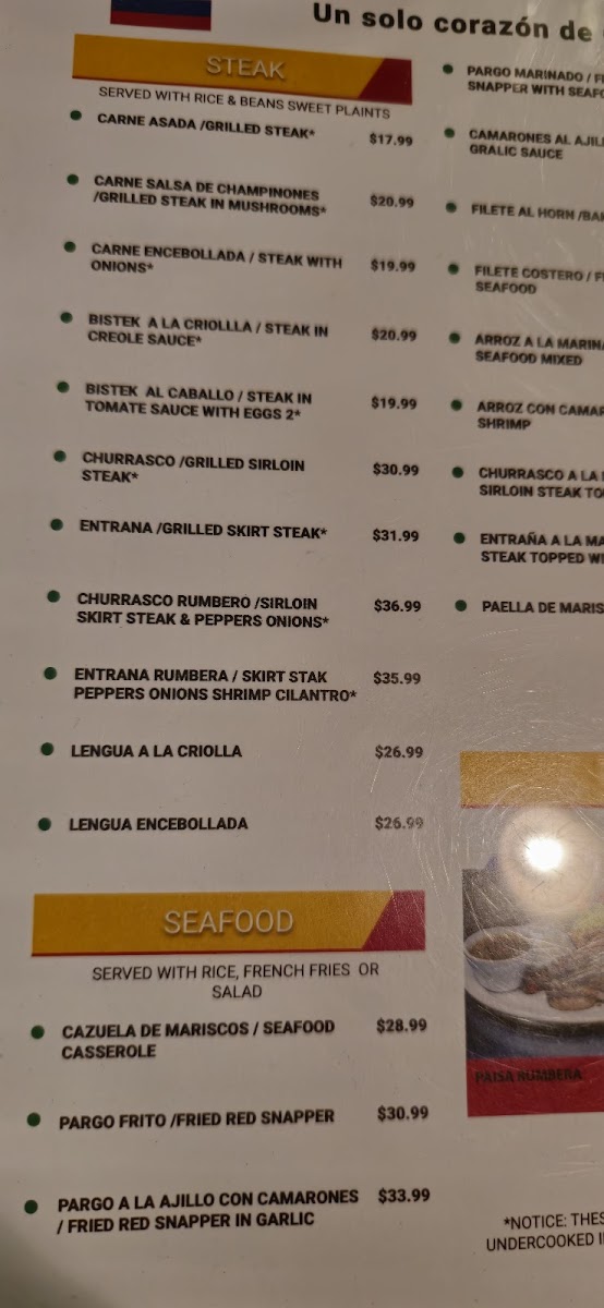 Menu El Pollo Rumbero-8