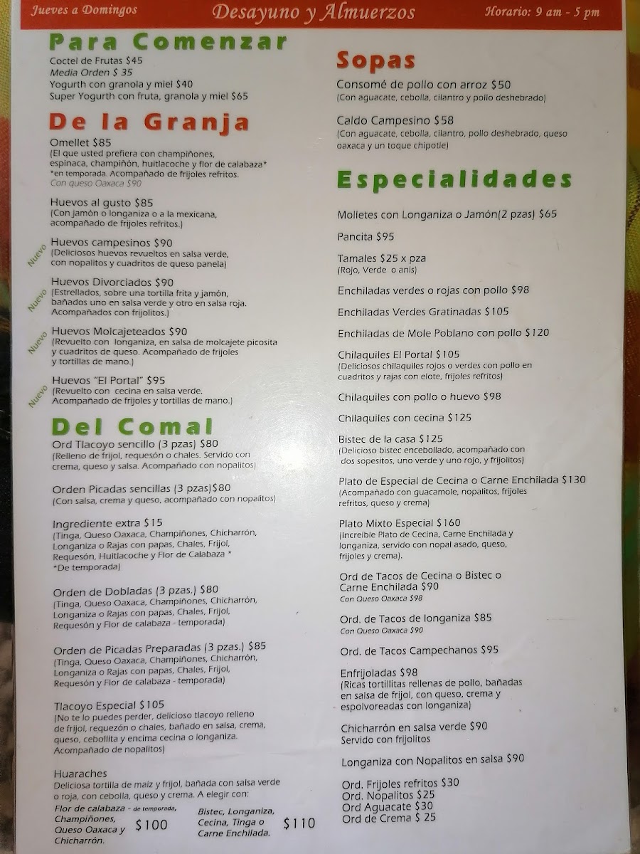 Menu El Portal Del Maíz-6